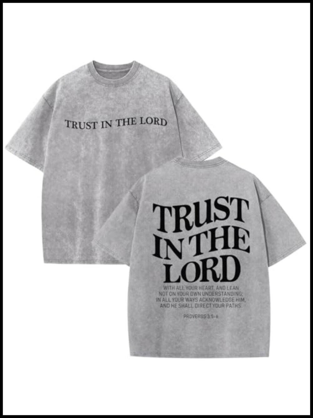 Mens Christian Graphic T-Shirt Cotton Oversized Crew Neck Short Sleeve